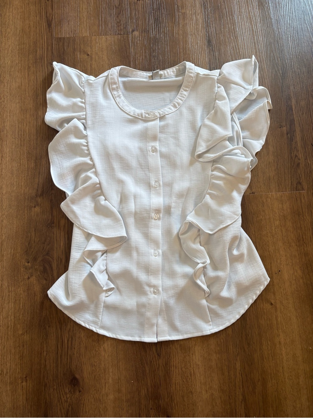 A New Day White Formal Blouse size L